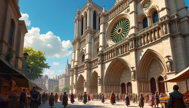 découvrez la fascinante histoire de la façade de notre-dame de paris et ses couleurs éclatantes au moyen âge. plongez dans l'art et l'architecture médiévale pour comprendre comment cette icône parisienne ressemblait à son apogée.