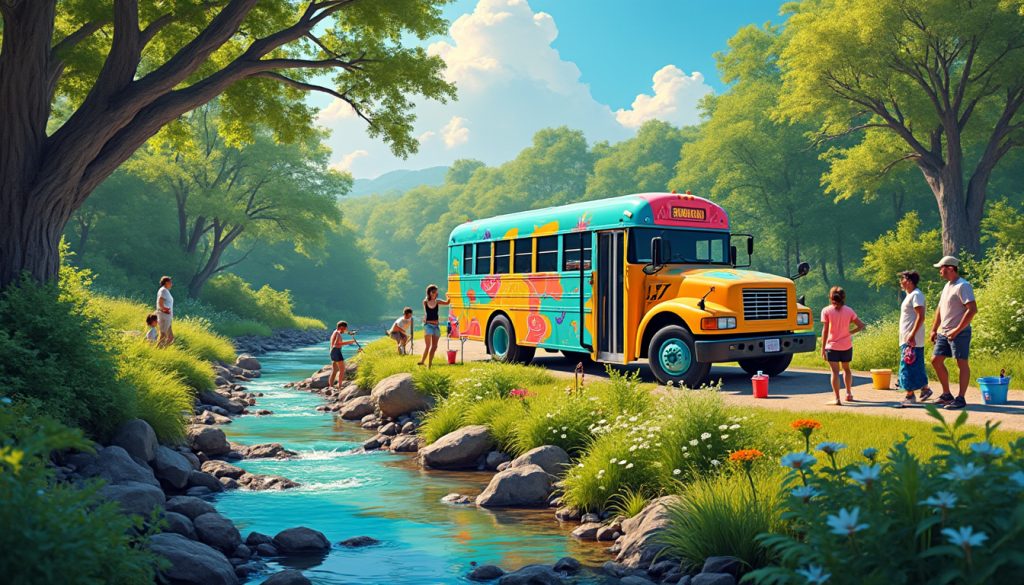 rejoignez les petits ruisseaux dans leur belle initiative ! nous lançons un appel à tous les bénévoles pour embellir notre bus avec de la peinture colorée. participez à cette aventure créative et contribuez à égayer notre communauté tout en passant un moment convivial. inscrivez-vous dès aujourd'hui !