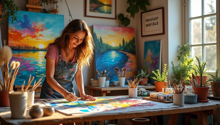 découvrez le parcours inspirant d'enora huteau, artiste talentueuse de chemillé-en-anjou, et plongez dans l’univers éclatant de ses créations uniques.