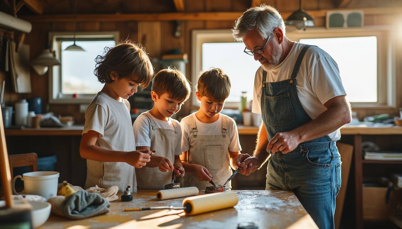 découvrez l'histoire touchante d'une famille des côtes-d'armor : un père et ses trois fils unis par la passion de l'artisanat, transmettant leur savoir-faire de génération en génération.