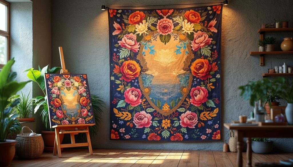 découvrez comment la tapisserie devient un support original et créatif pour la peinture, offrant de nouvelles possibilités d’expression artistique et de décoration intérieure.