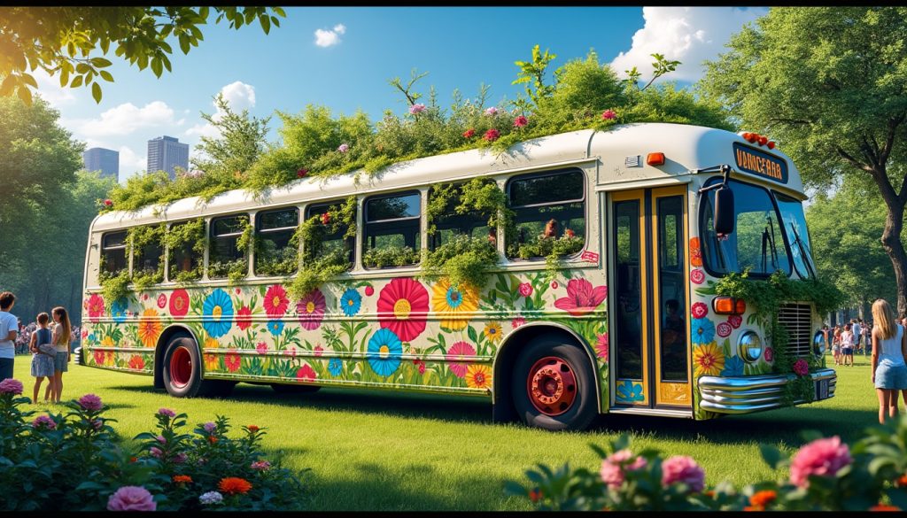 découvrez comment les autobus deviennent des toiles vivantes grâce à l’exploration artistique et à la métamorphose visuelle, transformant l’espace urbain par des décorations extérieures uniques et inspirantes.