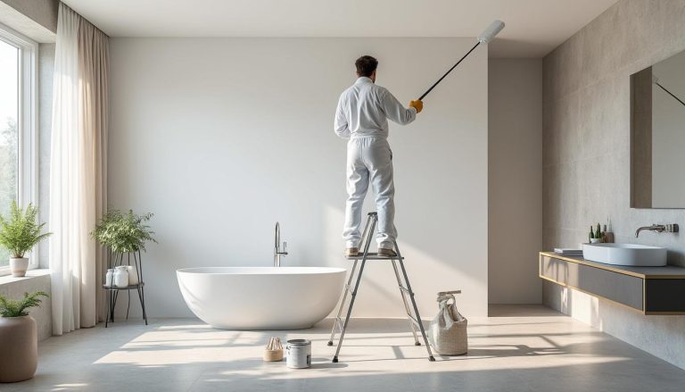 découvrez nos conseils et astuces pour peindre le plafond de votre salle de bain et obtenir un résultat durable, esthétique et résistant à l'humidité.