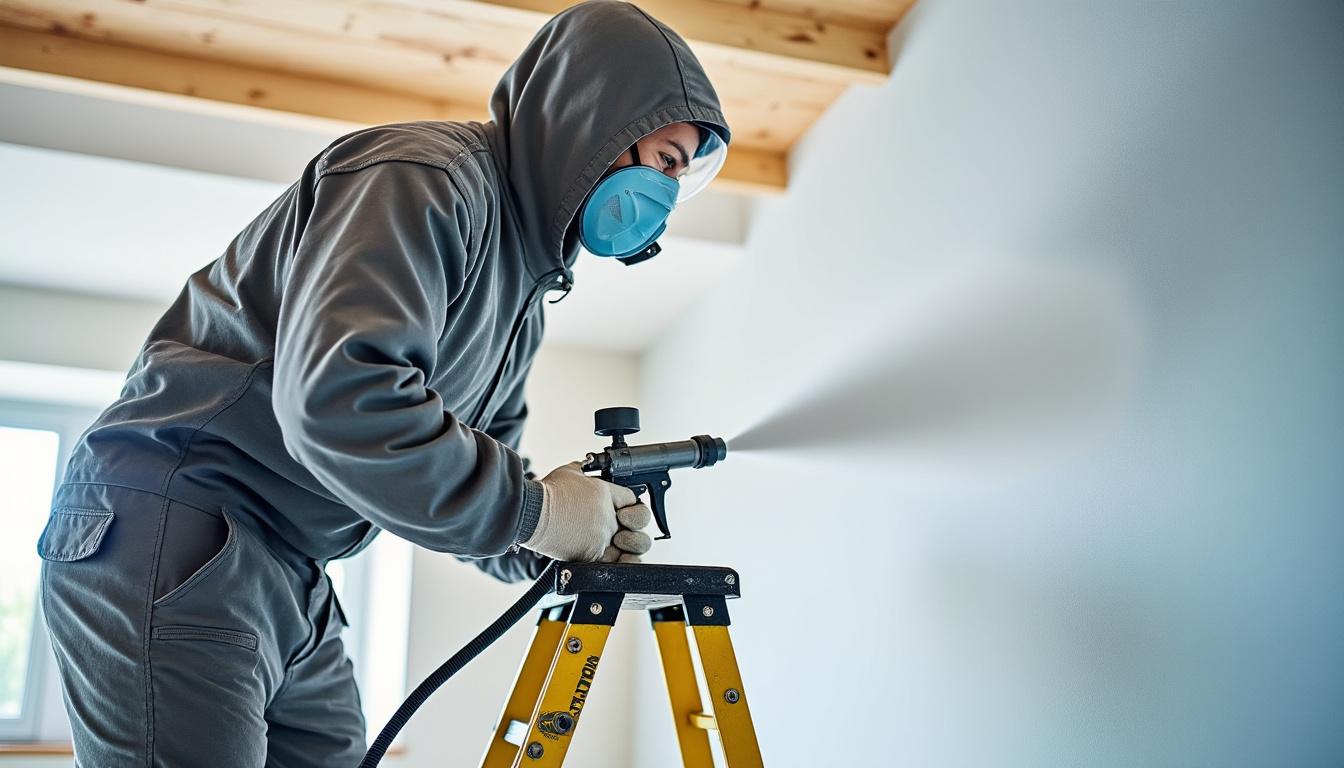 découvrez comment peindre un plafond au pistolet grâce à nos méthodes efficaces et conseils pratiques pour un résultat professionnel facile à obtenir.