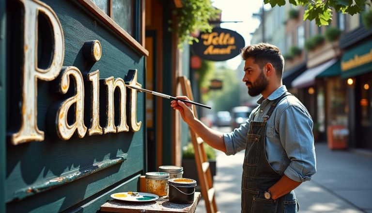 découvrez l'art de la peinture en lettres pour sublimer votre devanture et attirer tous les regards avec élégance et créativité.