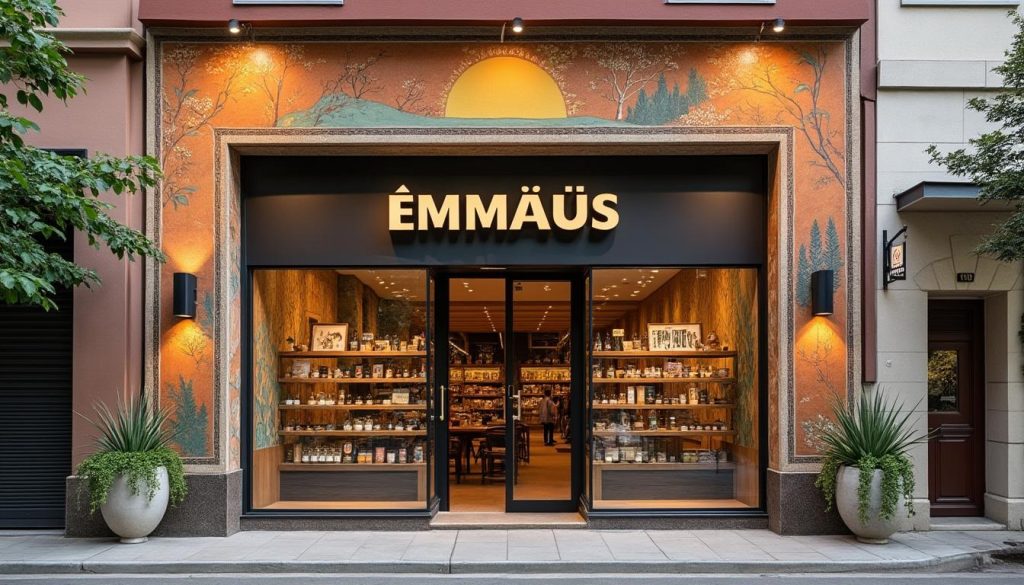 découvrez la nouvelle vitrine réinventée du magasin emmaüs à tarare, avec une fresque restaurée et une peinture rafraîchie, offrant un extérieur revitalisé et accueillant.