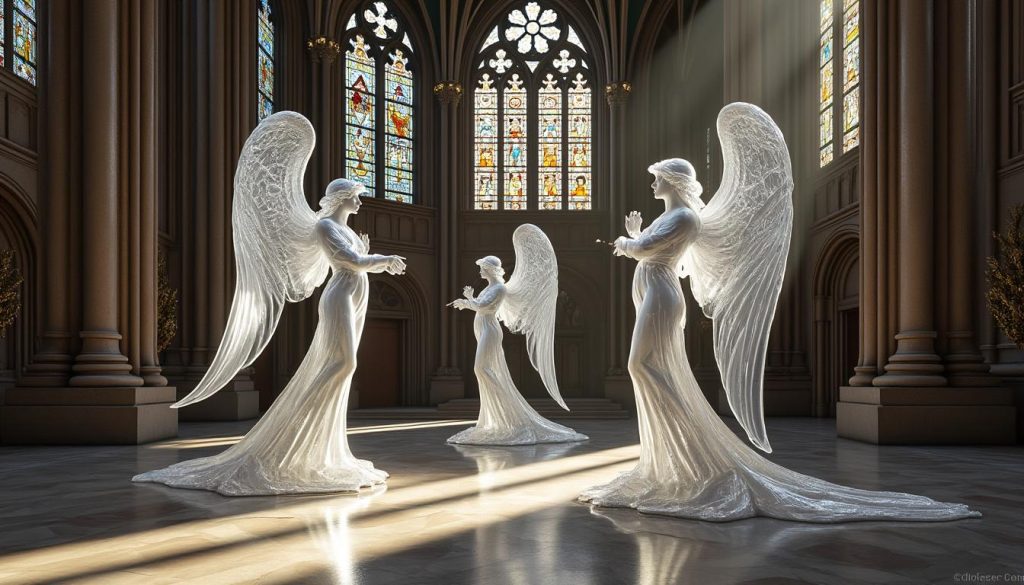 découvrez en images le retour des anges de lalique dans leur sanctuaire restauré à l’église saint-nicaise de reims, un lieu chargé d'histoire et de beauté.