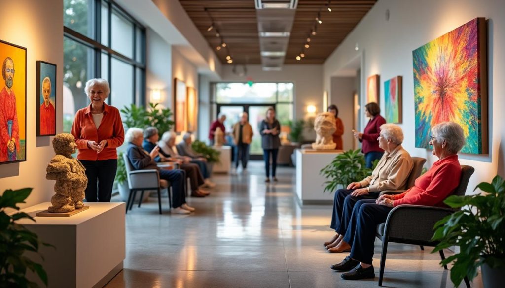 l’association arts et culture transforme l’ehpad grâce à une exposition captivante qui éveille les sens et enrichit le quotidien des résidents.