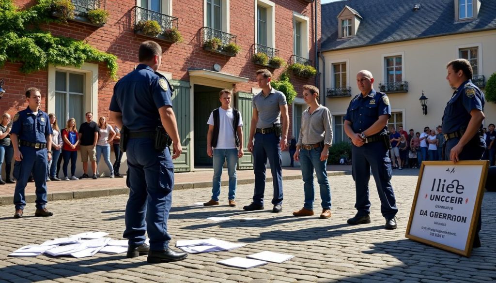 quatre personnes ont été arrêtées et placées en garde à vue après avoir perturbé une réunion de la france insoumise (lfi) à faches-thumesnil, entraînant une intervention policière.