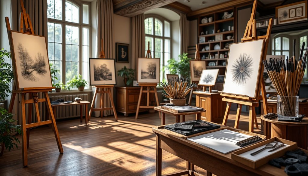 découvrez l'exposition escales artistiques à saint-martin-en-haut : une immersion artistique avec pinceaux, ciseaux et fusains pour tous les amateurs d'art.