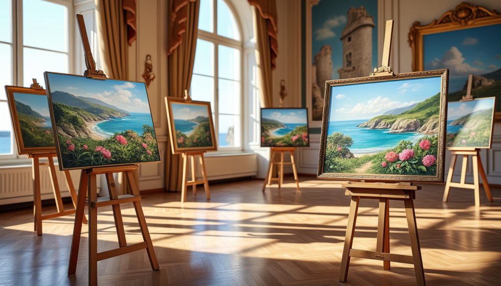 découvrez l'exposition des œuvres des chevalets de la peinture à la mairie de quiberon, une célébration artistique locale à ne pas manquer.
