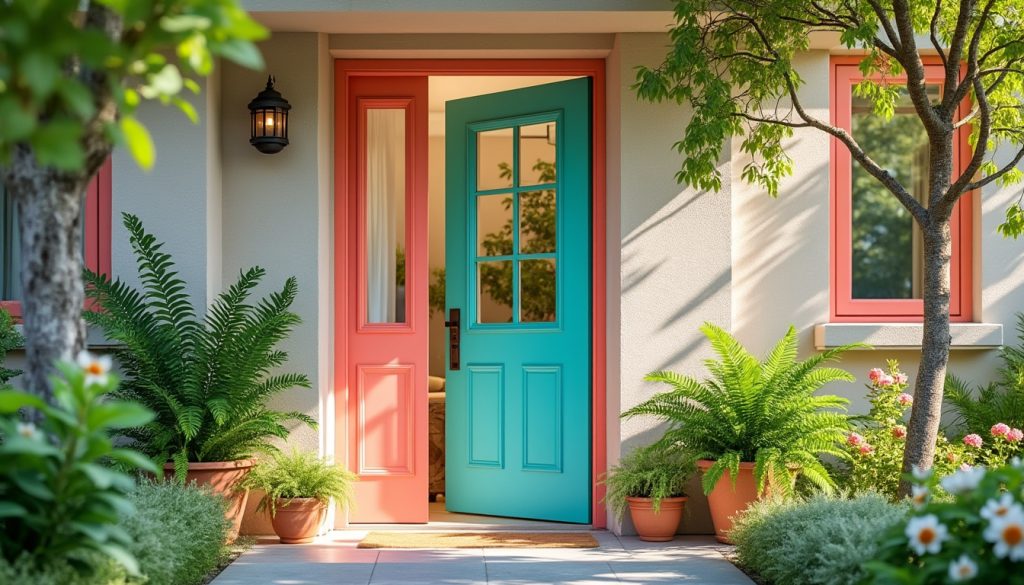 apportez une fraîcheur naturelle à votre intérieur cet été en donnant un coup de peinture à votre porte d'entrée. découvrez comment une simple touche de couleur peut transformer votre espace.