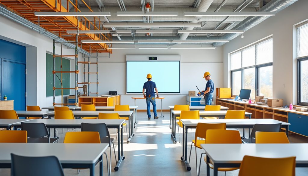 découvrez les rénovations en cours dans les écoles visant à moderniser et améliorer les espaces éducatifs pour un environnement d'apprentissage optimal.
