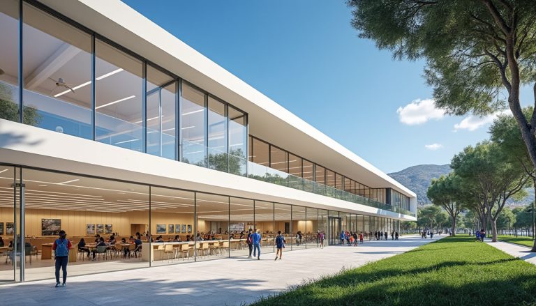 découvrez les nouvelles installations modernes du lycée albert-ier de monaco, entièrement rénovées pour offrir un cadre optimal aux élèves à la rentrée.