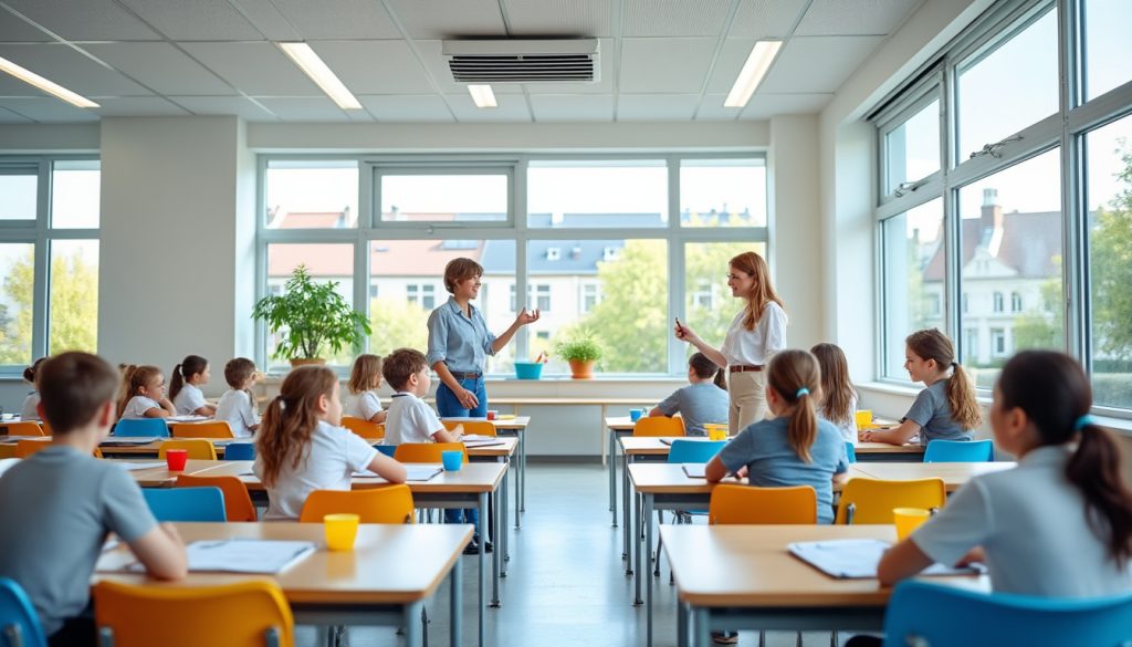 découvrez comment les écoles du val-d'oise bénéficient d'un environnement amélioré grâce à l'installation de la climatisation et à une nouvelle peinture qui apportent confort et fraîcheur aux élèves.
