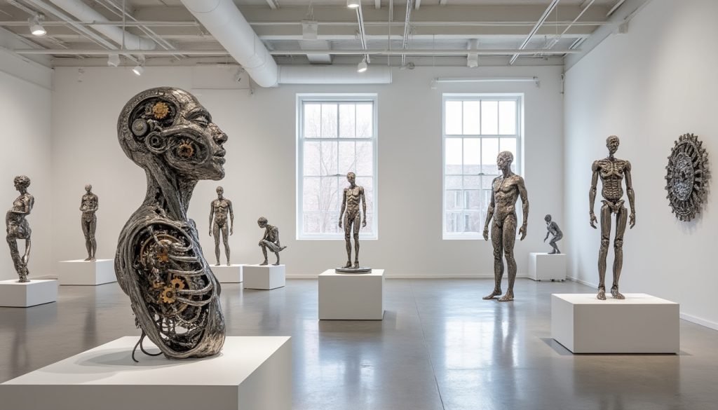 découvrez l'exposition vessels à la galerie westbeth, explorant les thèmes du corps, des récits et des machines à travers des œuvres innovantes et captivantes.
