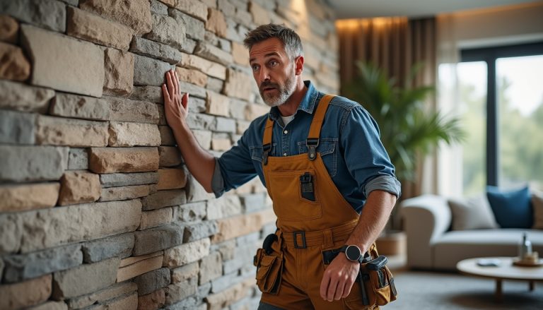 découvrez une expérience inattendue lorsque le maçon touche le mur de votre salon avant même d'examiner le parement en pierre, et ce que cela révèle sur l'art de la rénovation.