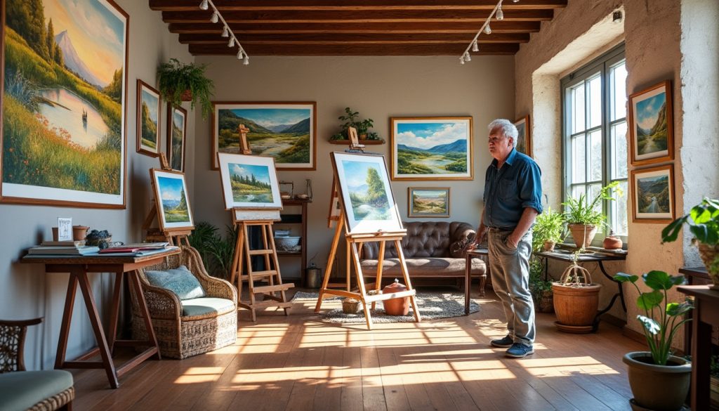 découvrez l’univers enchanteur des aquarelles de pierre veyre, alias papou, à la galerie de saint-geniez-d'olt-et-d'aubrac. une exposition riche en couleurs et émotions vous y attend.